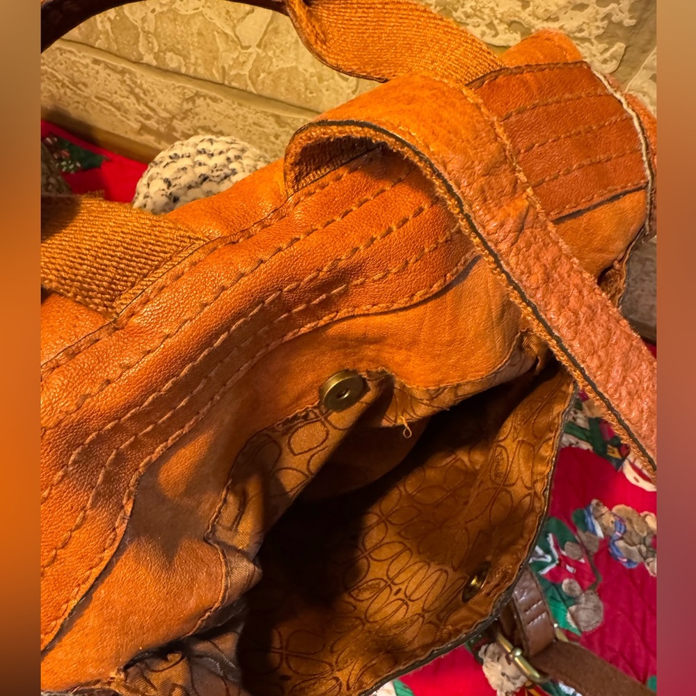 Fossil Vintage Leather Backpack - image 6